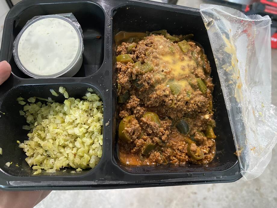 Factor Meals Spicy Poblano Beef In Box